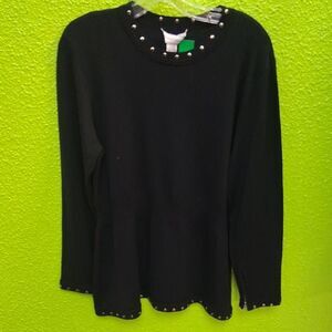 Doncaster Black Top with Stud Accents
